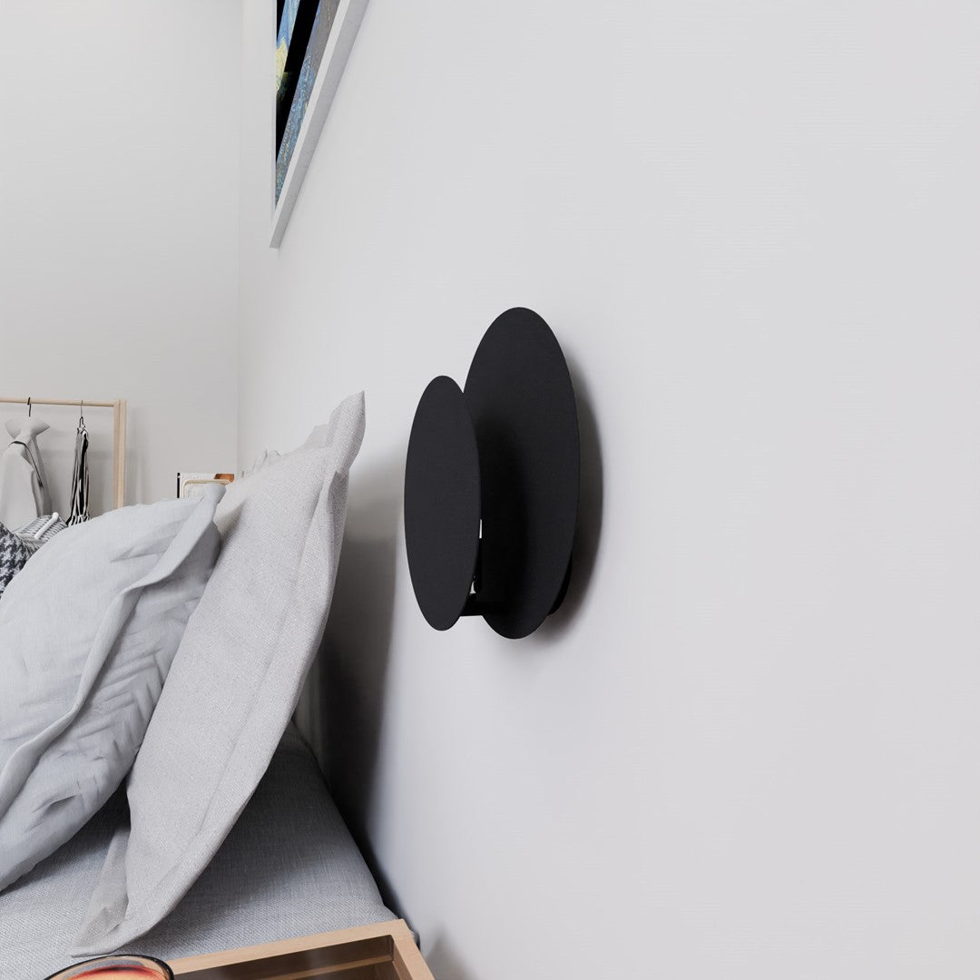 Circle 1c væglampe sort