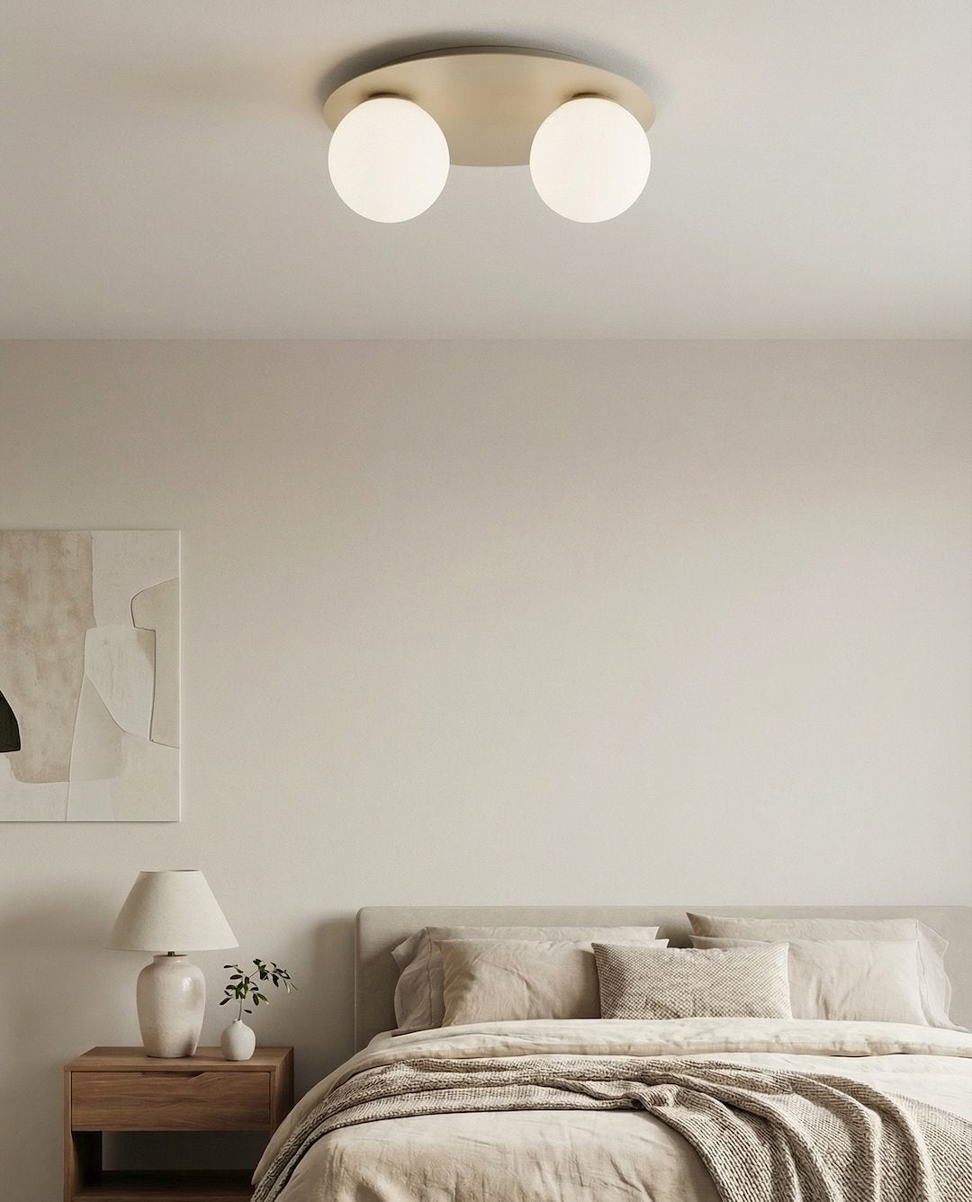 Solar 2 loftlampe mokka/opal