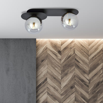 Plaza 2 loftlampe sort/grafit