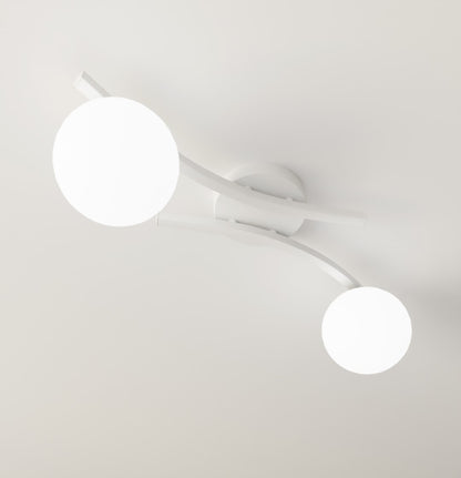 Opus 2 loftlampe hvid/opal