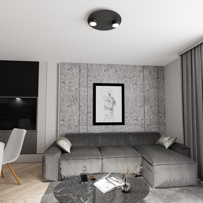 Bolx 2 loftlampe sort