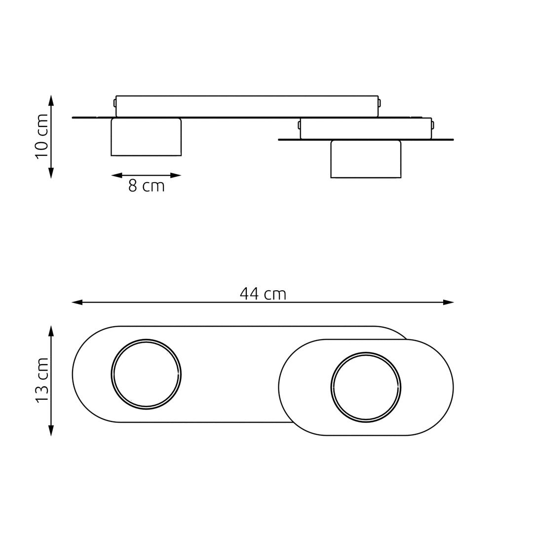 Stilo 2 loftlampe sort