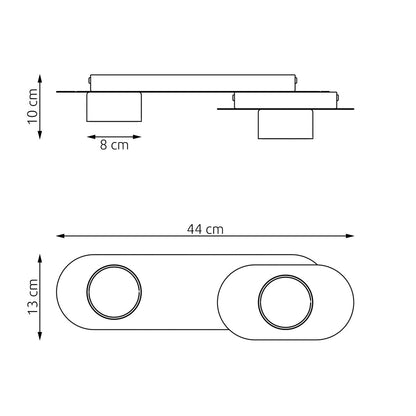 Stilo 2 loftlampe sort