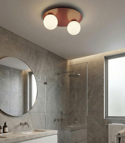 Solar 2 loftlampe bordeaux/opal