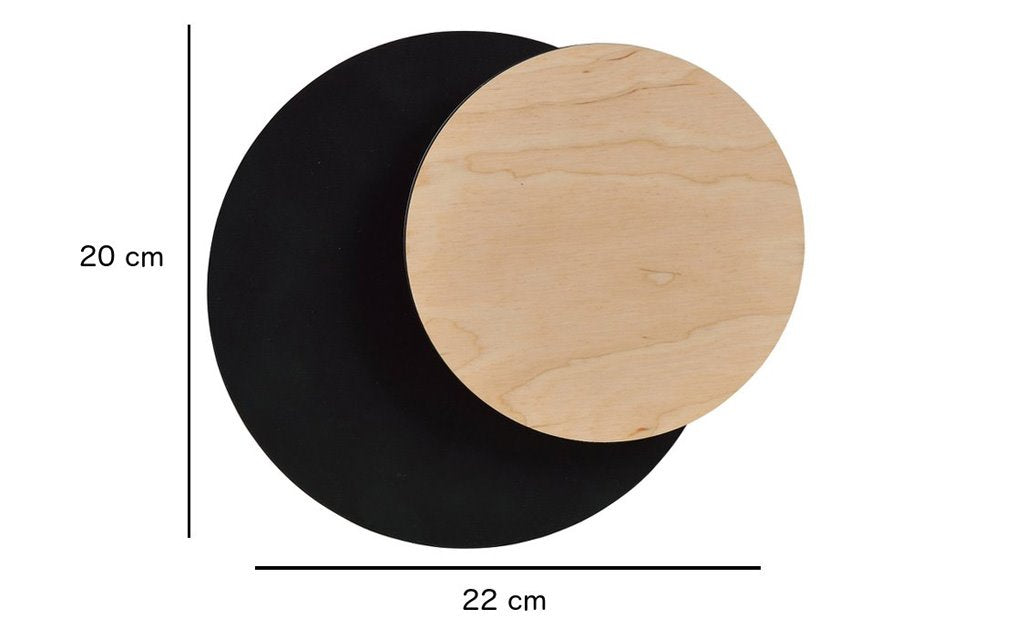 Circle 1a væglampe sort