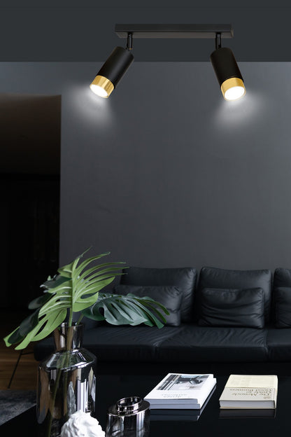 Hiro 2 loftspot sort/guld