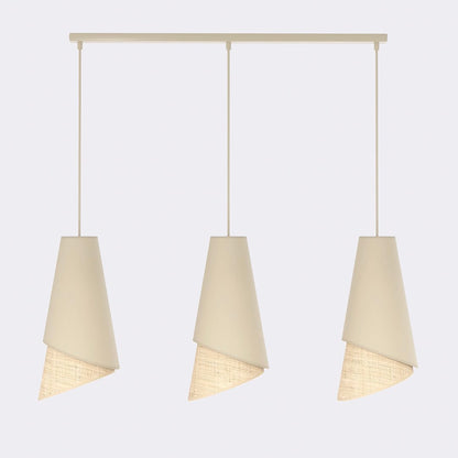 Moda 3 pendellampe sort/rattan