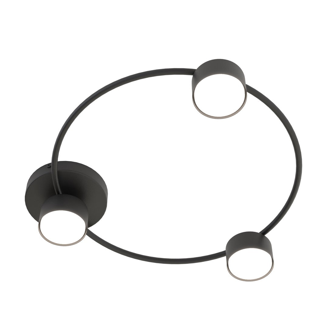Lucio 3 loftlampe sort