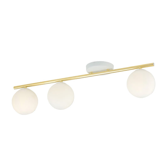 Monza 3 loftlampe hvid/opal