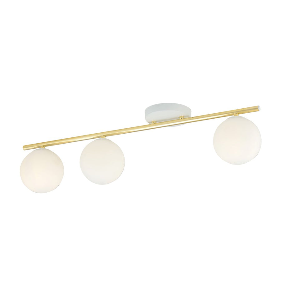 Monza 3 loftlampe hvid/opal