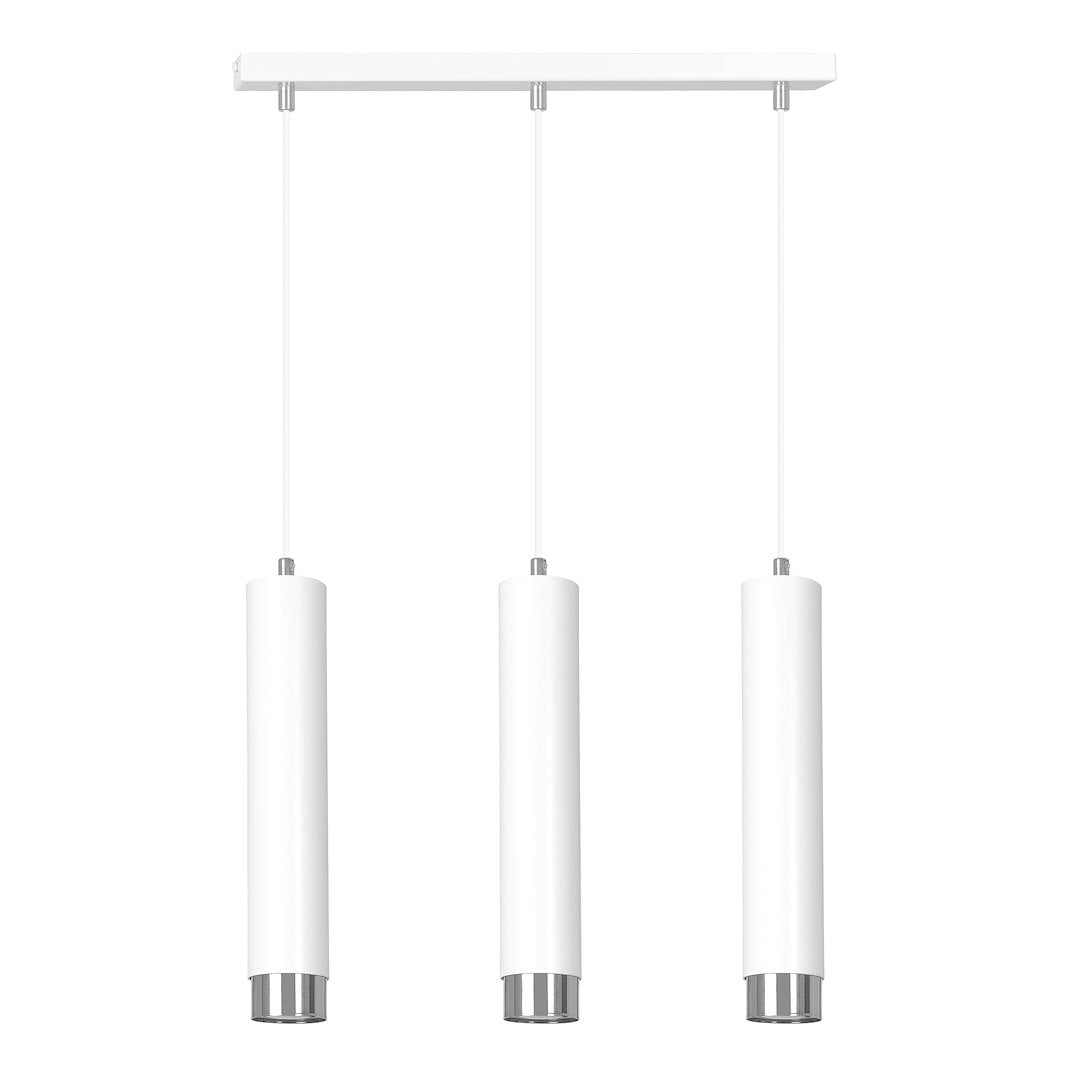 Kibo 3 pendellampe hvid/krom