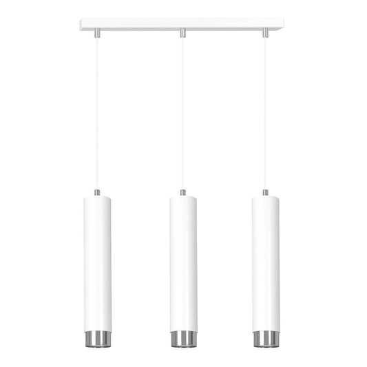 Kibo 3 pendellampe hvid/krom