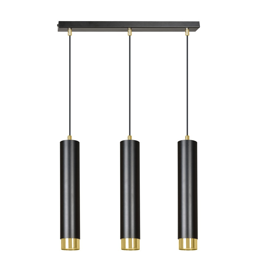 Kibo 3 pendellampe blå/guld