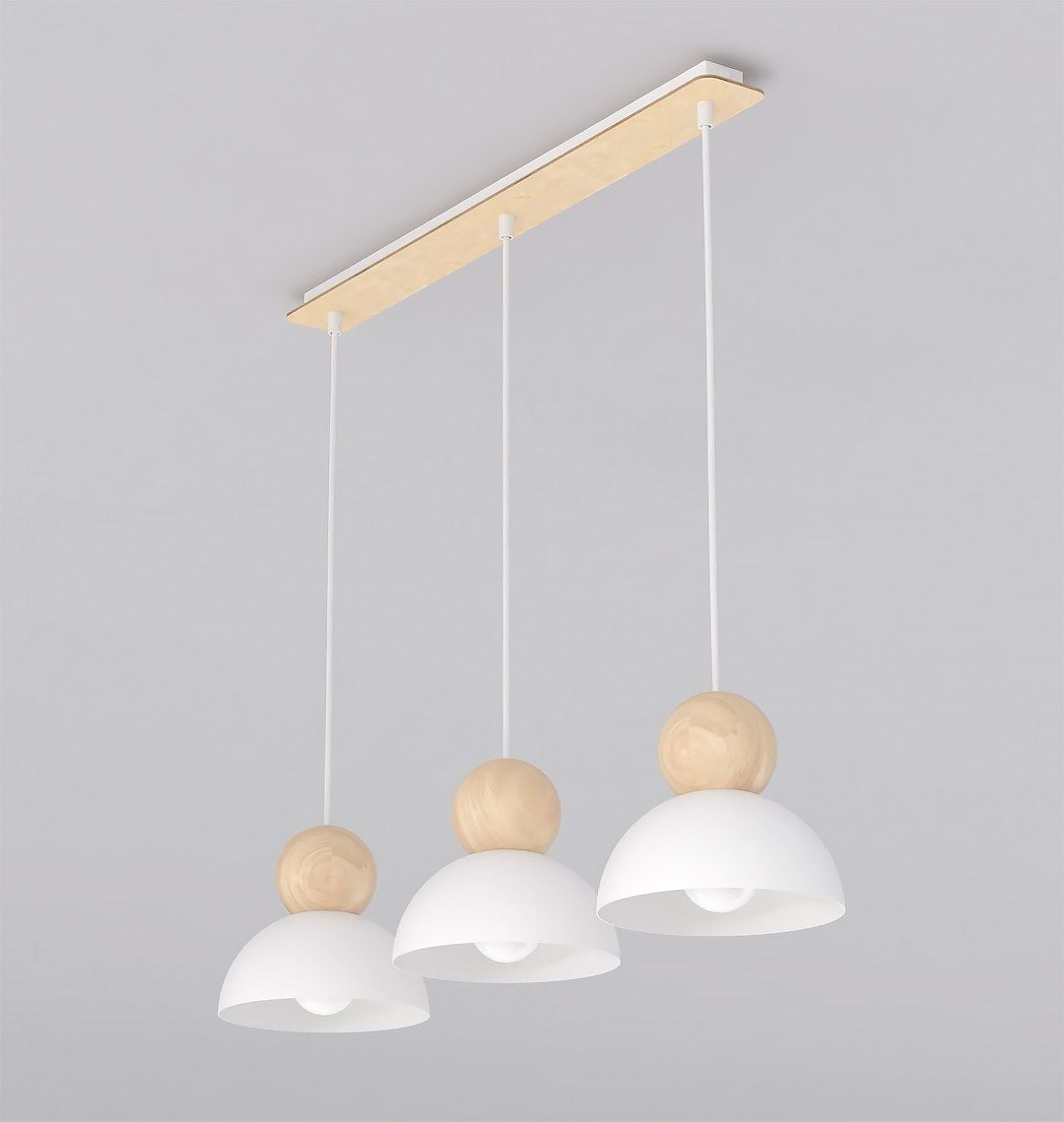 Kaki 3 loftlampe hvid