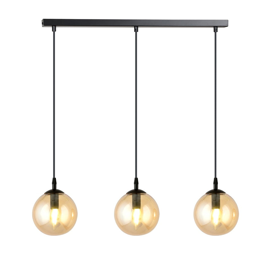 Cosmo 3 pendant light amber