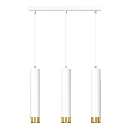 Kibo 3 pendellampe hvid/guld