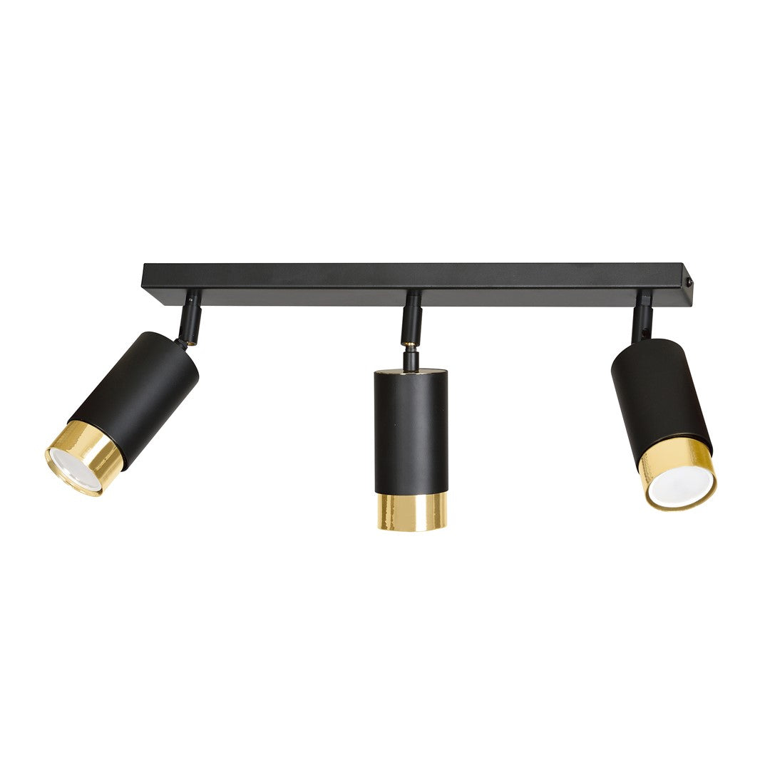 Hiro 3 loftspot sort/guld