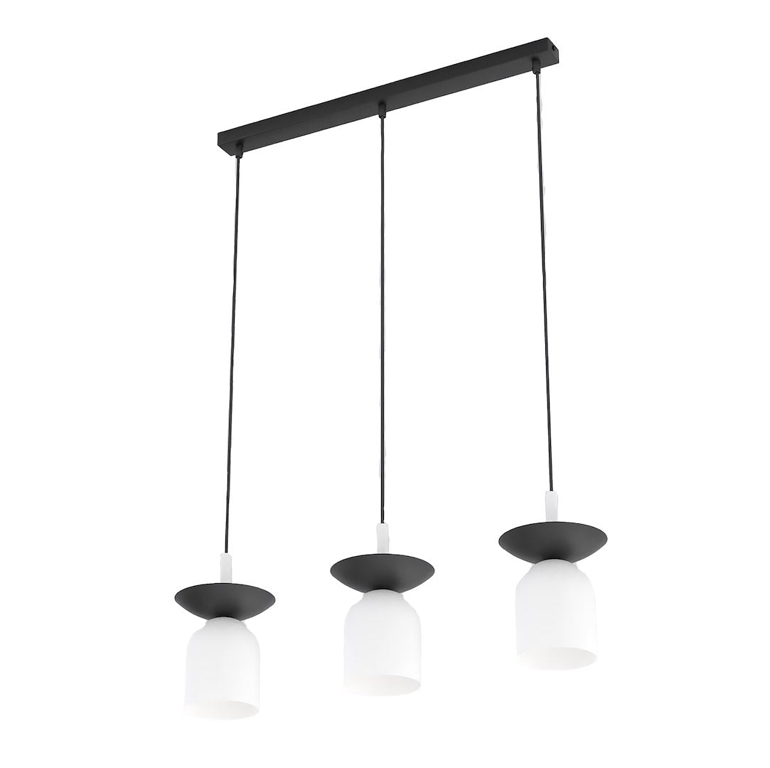Ego 3 pendellampe sort/hvid