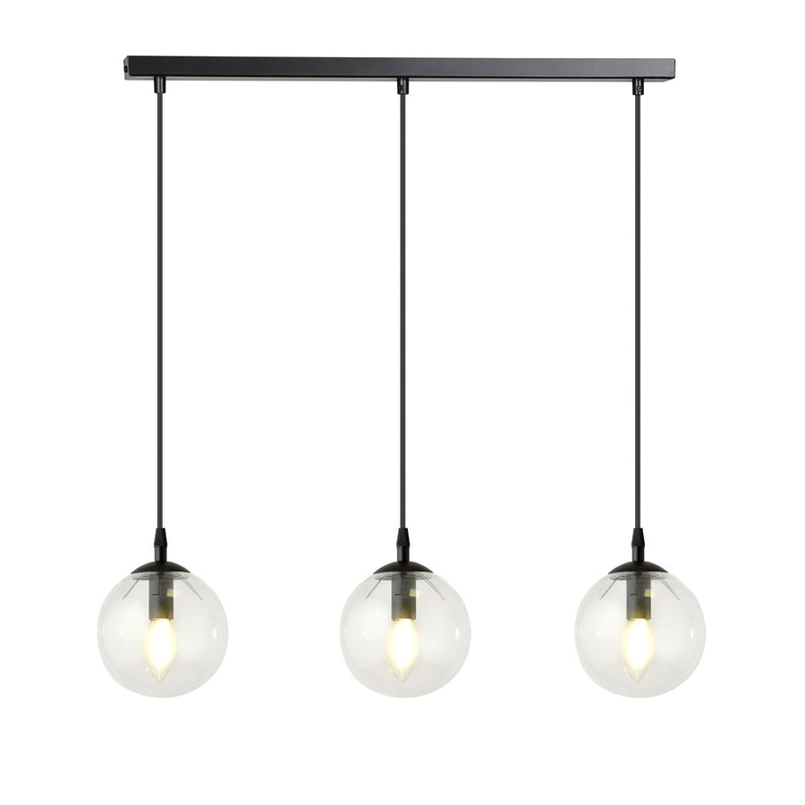 Cosmo 3 pendant light clear