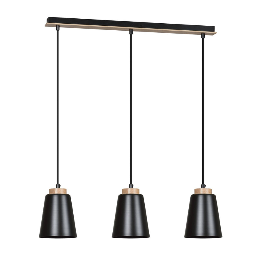 Bolero 3 pendant light black