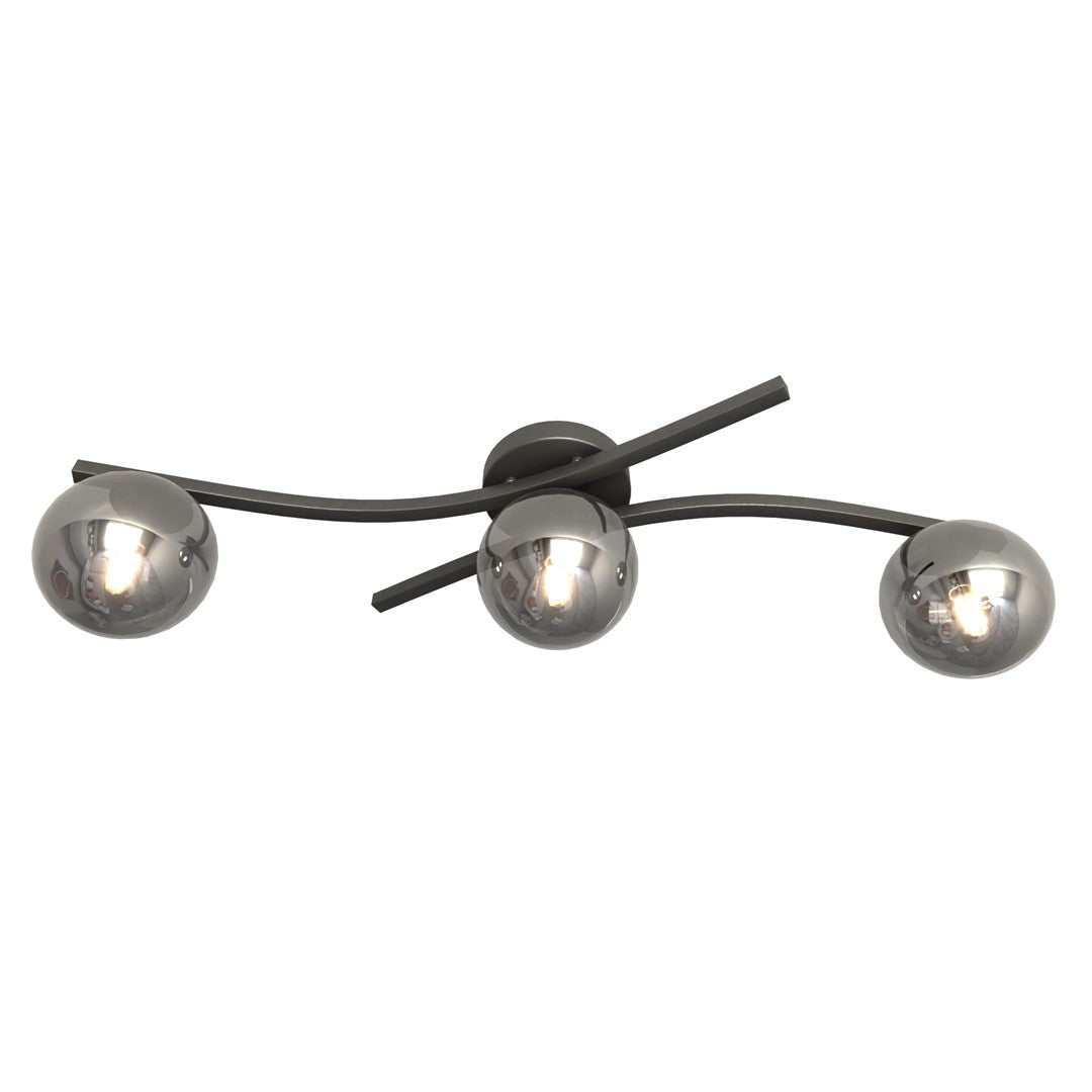 Opus 3 loftlampe sort/grafit