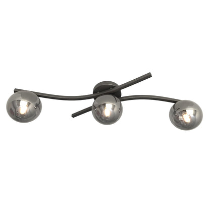 Opus 3 loftlampe sort/grafit