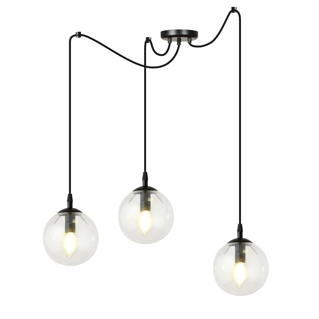 Gigi 3 pendellampe transparent