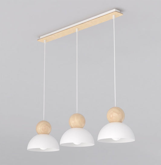 Kaki 3 loftlampe hvid