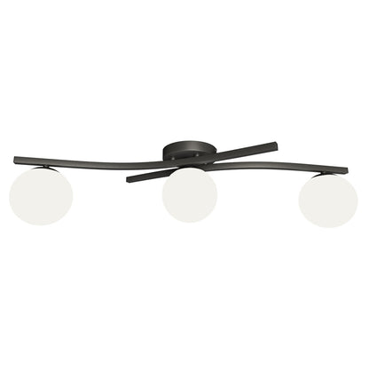 Opus 3 ceiling lamp black/opal