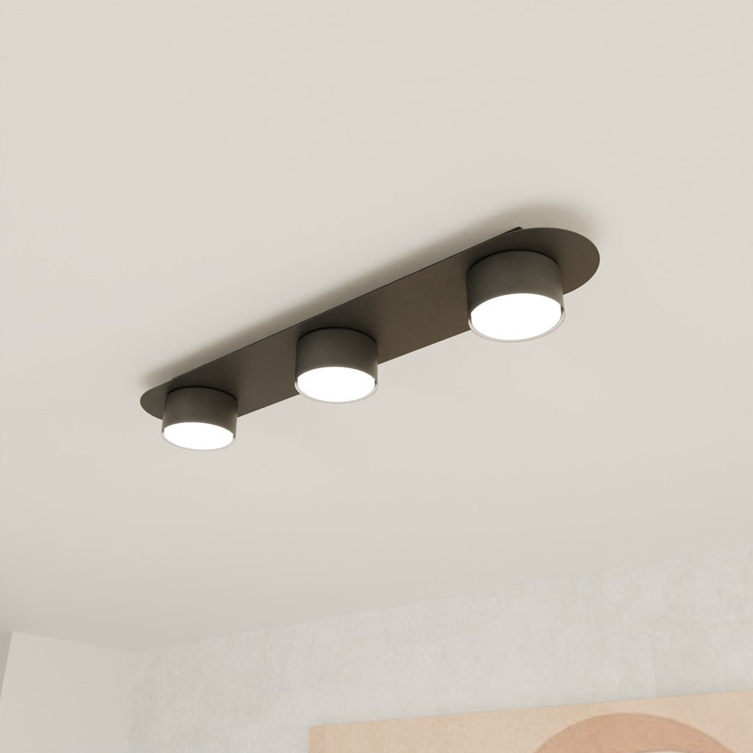 Diaz 3 loftlampe sort