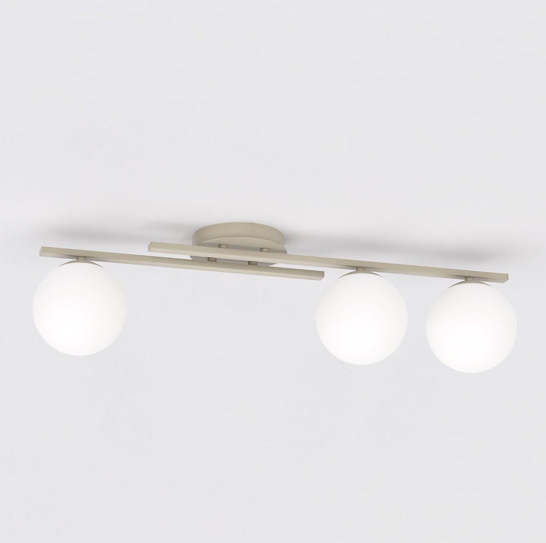 Kairo 3 loftlampe mokka/opal