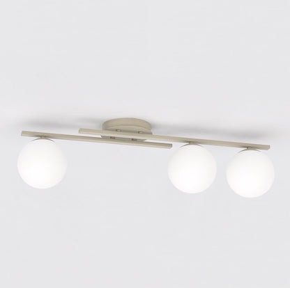 Kairo 3 loftlampe mokka/opal