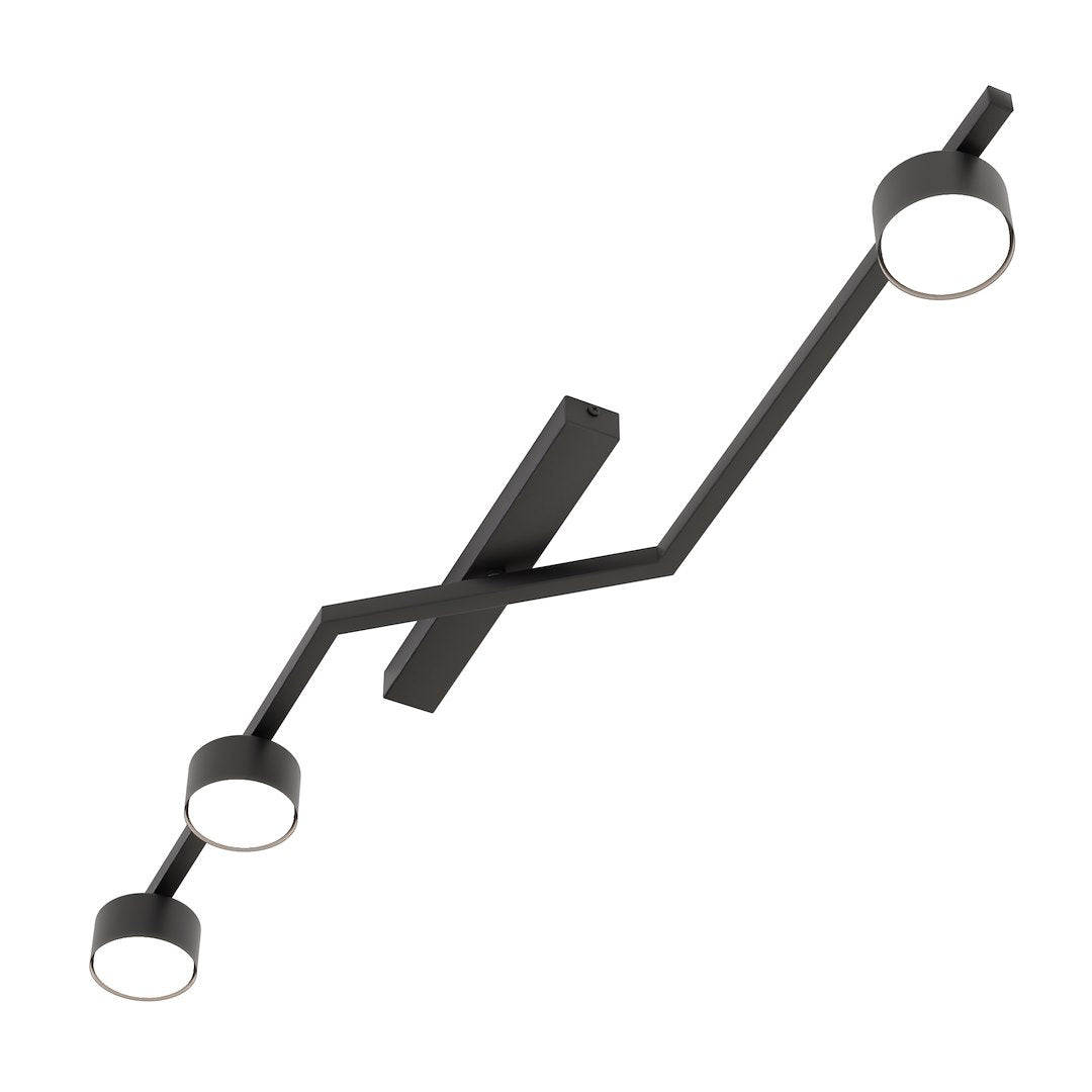 Skan 3 loftlampe sort