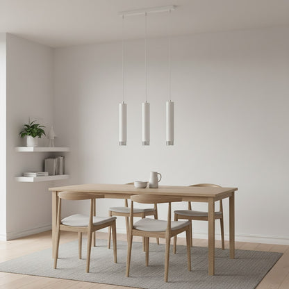 Kibo 3 pendellampe hvid/krom