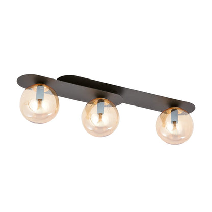 Plaza 3 loftlampe sort/ravfarvet