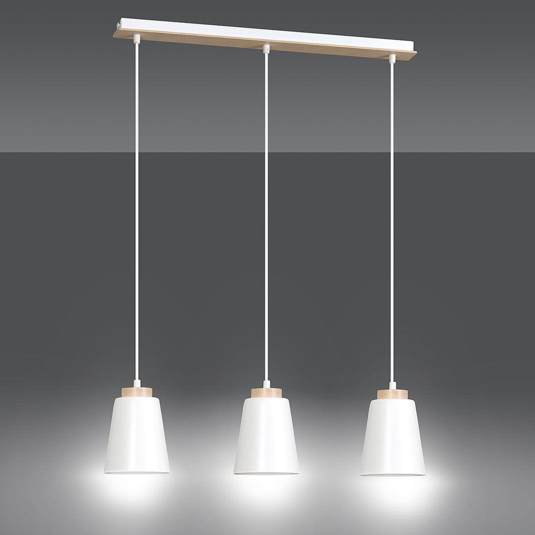 Bolero 3 pendellampe hvid