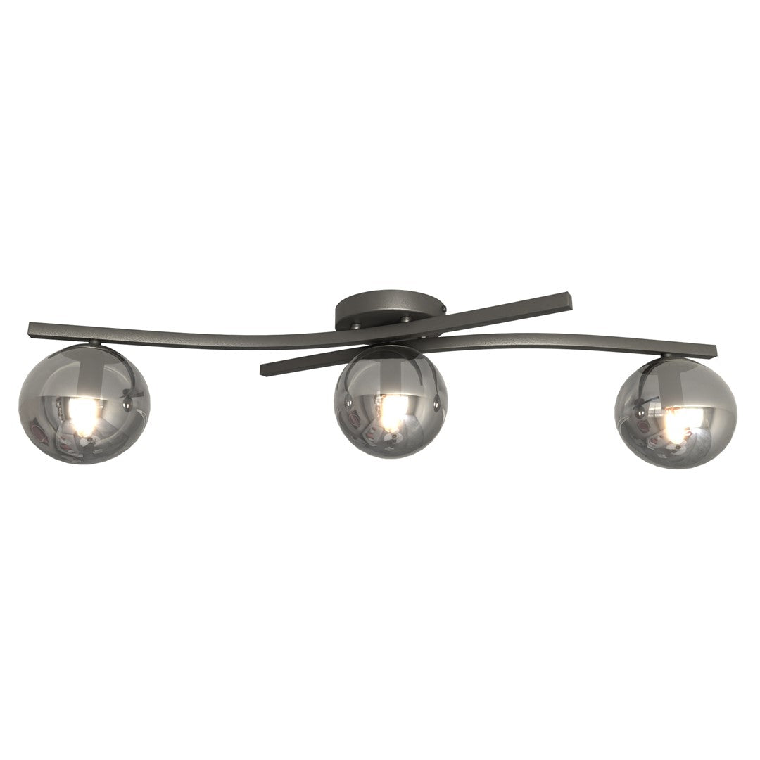 Opus 3 loftlampe sort/grafit