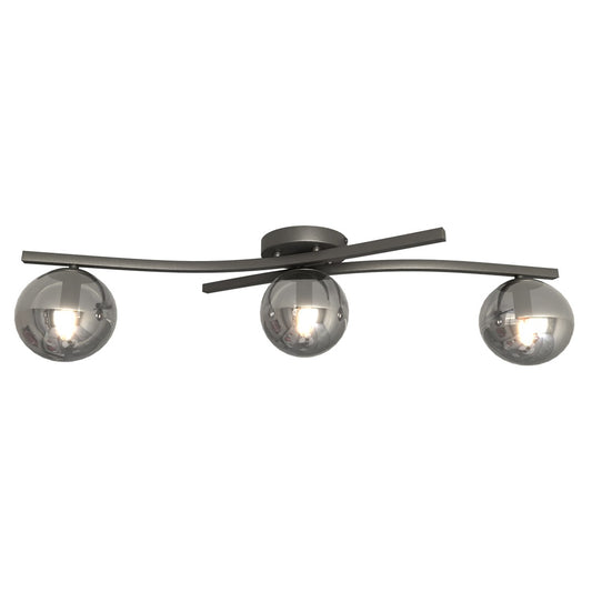 Opus 3 loftlampe sort/grafit