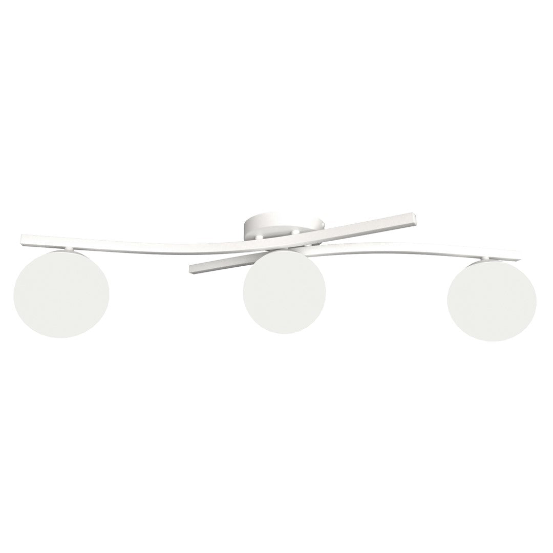 Opus 3 loftlampe hvid/opal