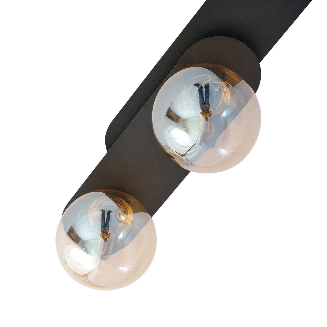 Plaza 3 loftlampe sort/ravfarvet