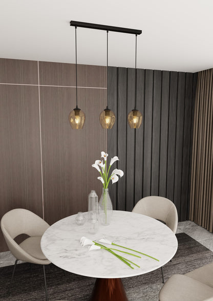 Istar 3 pendellampe sort/honninggul