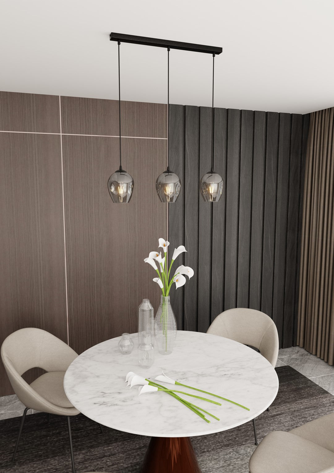 Istar 3 pendellampe sort/grafit