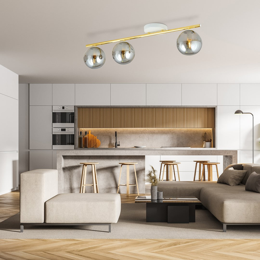 Monza 3 loftlampe hvid/grafit