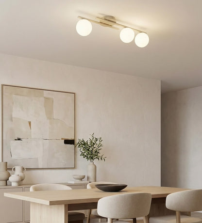 Kairo 3 loftlampe mokka/opal