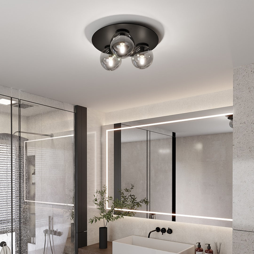 Solar 3 loftlampe sort/grafit