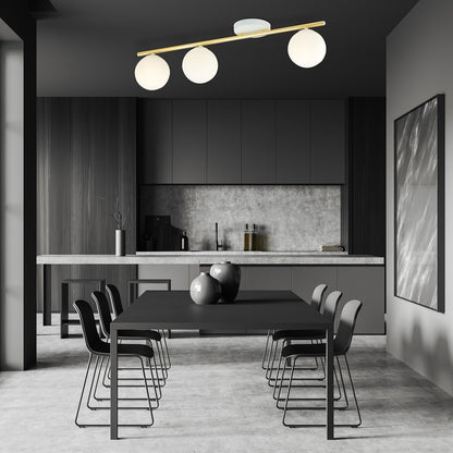 Monza 3 loftlampe hvid/opal