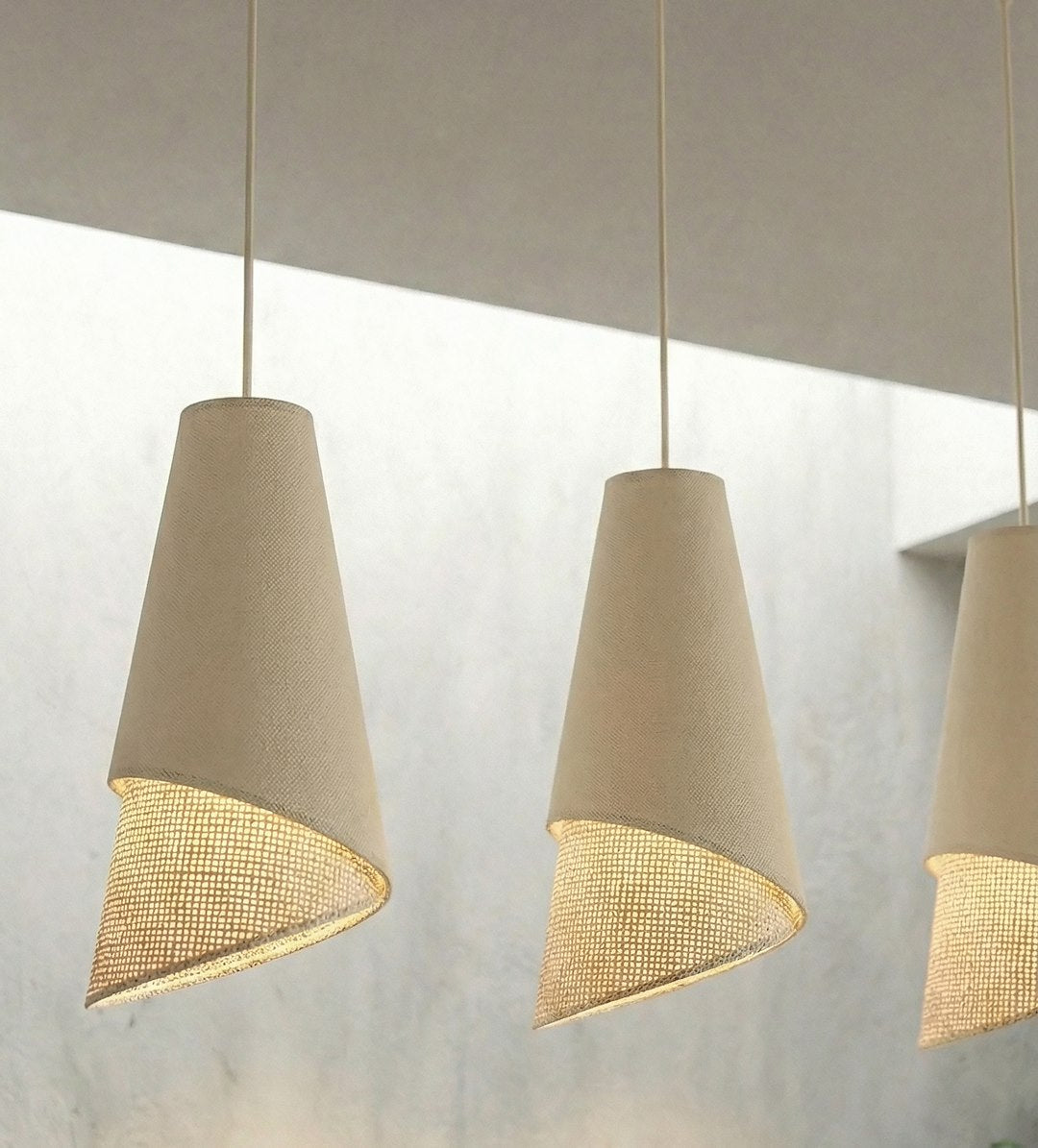 Moda 3 pendellampe sort/rattan