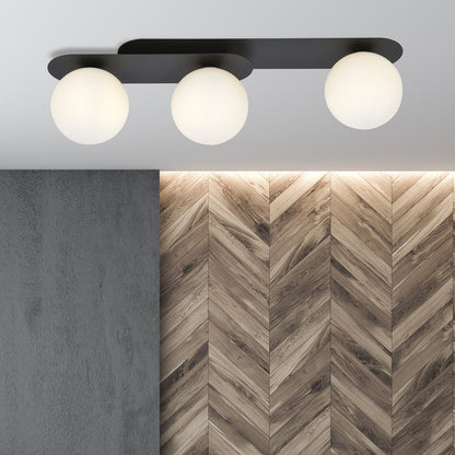 Plaza 3 loftlampe sort/opal