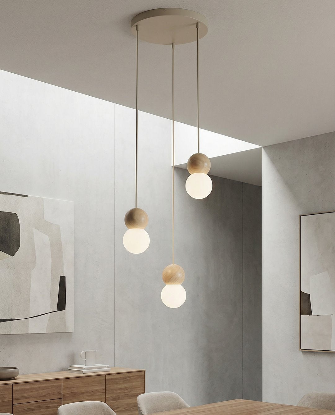 Loop 3 pendellampe mokka