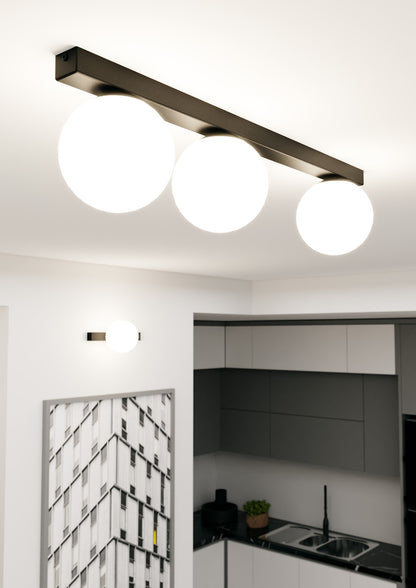 Fit 3 loftlampe sort/opal